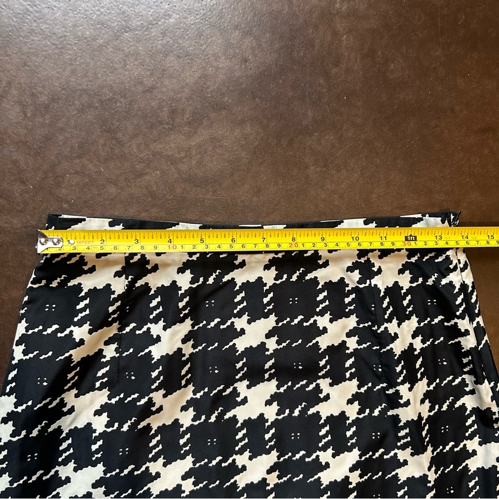 MaxMara weekend- Black and White Houndstooth mini Pencil Skirt- size 4 - Picture 7 of 16